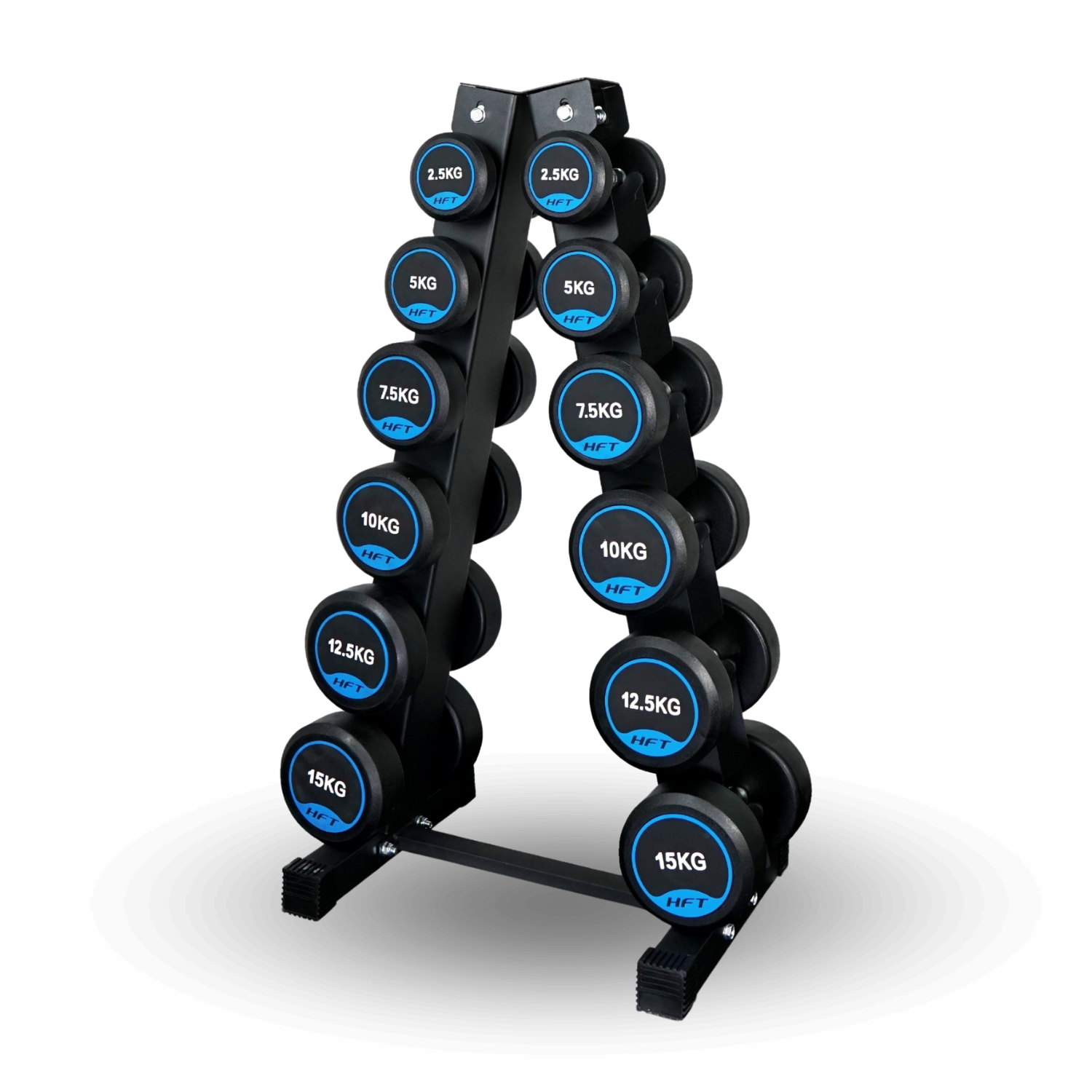 เซ็ตดัมเบลแบบกลม 6 คู่ พร้อมแร็ค HOMEFITTOOLS R601 น้ำหนัก 2.5-15 KG_0
